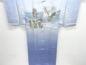 棗・風景模様男物長襦袢